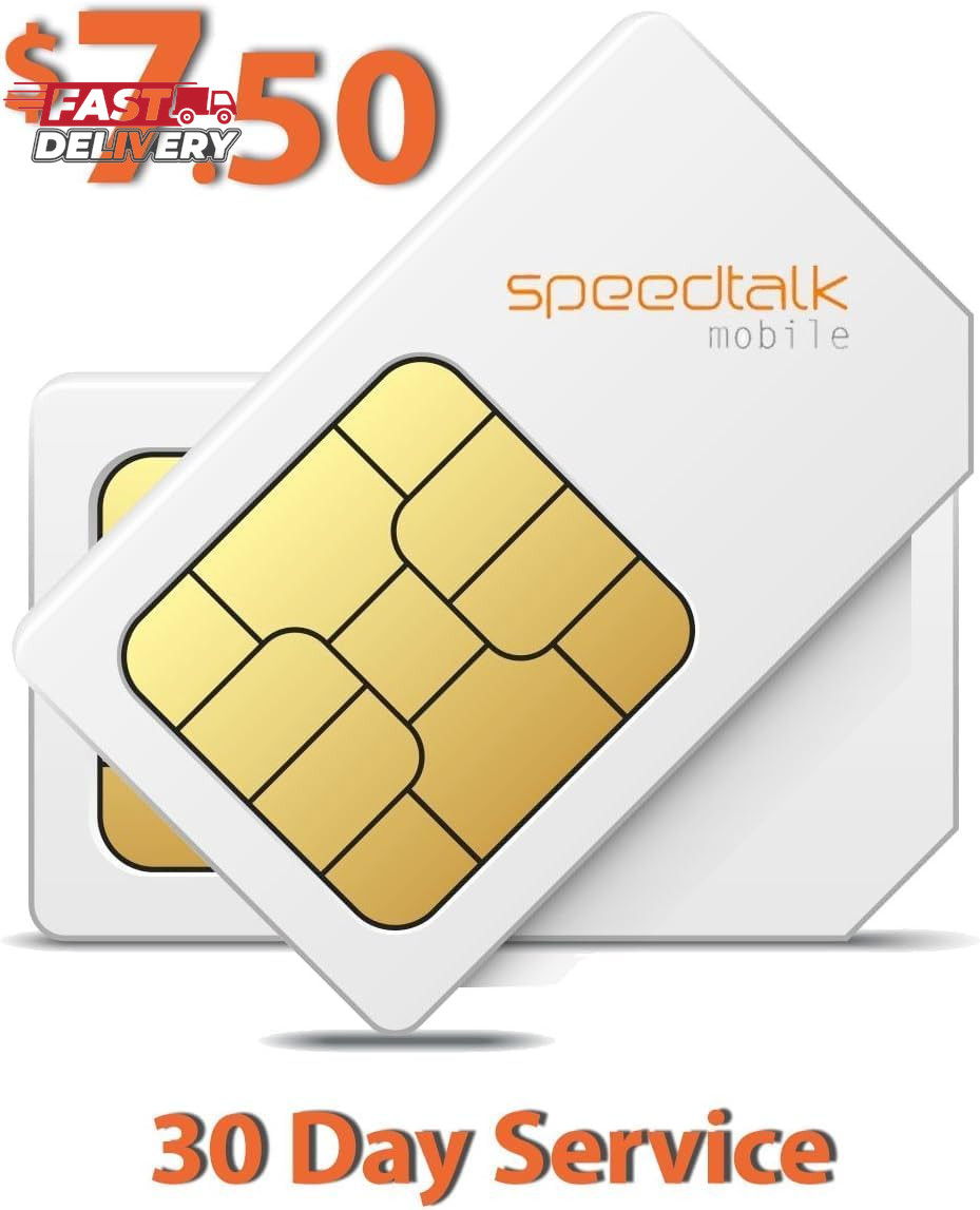 Speedtalk Mobile GSM SIM Card for 5G 4G GPS Trackers - Pet Kid Senior Vehicle Tr