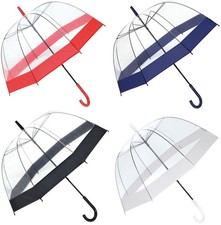 Stockschirm Transparent Damen Herren Gro&szlig; Regenschirm Durchsichtig &Oslash;83 Hochzeit
