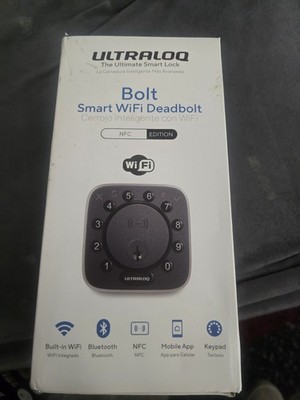 ULTRALOQ Bolt NFC Smart WiFi Deadbolt Door Lock Keypad Bluetooth NEW SEALED