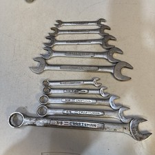 10 Piece Craftsman Wrench Set Combo Open Ended V And Vv Series