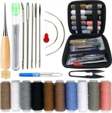 47pcs Sewing Kit Leather Canvas Upholstery Re...