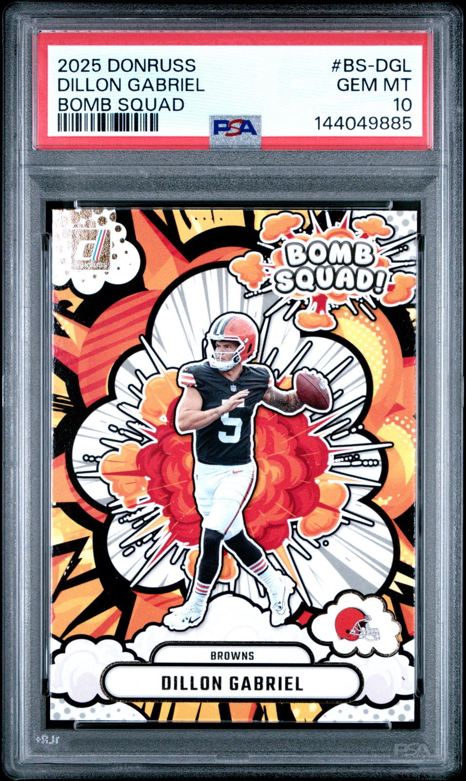 Dillon Gabriel Panini Donruss Bomb Squad #BSDGL Base