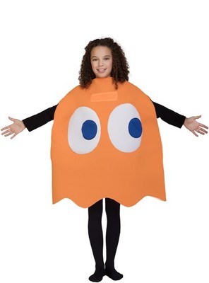 Offizielles Gespenst Pac-Man Clyde Kostüm für Kinder (Bandai) Funidelia