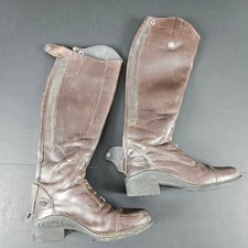 SmartPak Eliza II Tall Field Boot Brown Leather Womens Size 7 Equestrian WORN