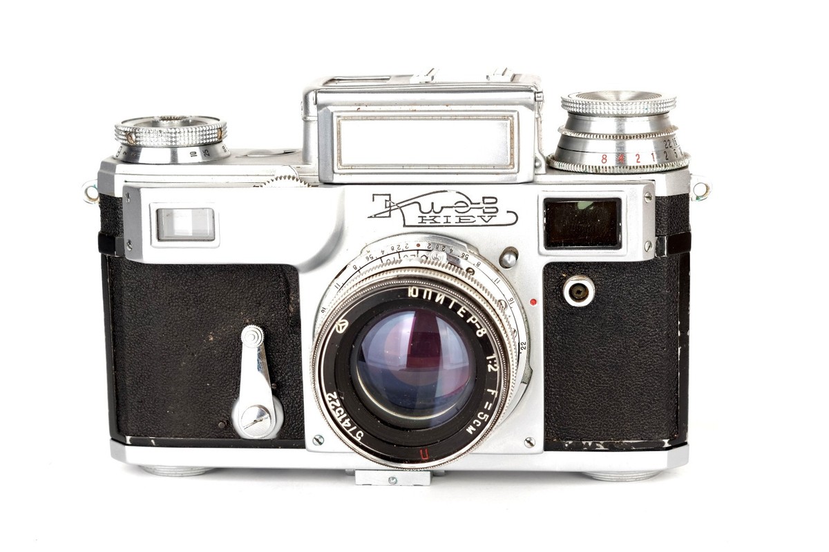 KIEV-3 vintage camera rangefinder with Jupiter-8 2/50mm lens