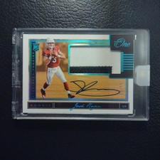#33/99 Josh Rosen Rookie Patch Auto Sealed Card 2018 Panini One UCLA Cardinals . rookie card picture