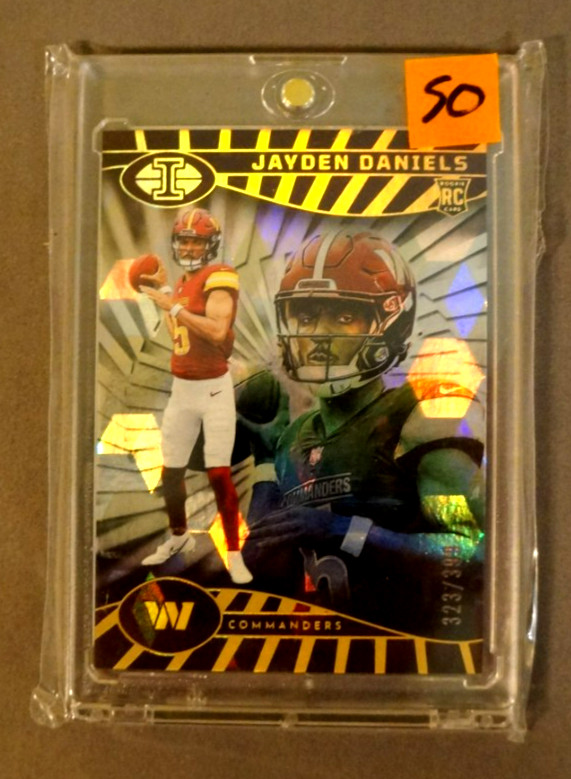 Jayden Daniels 2024 Illusions Cubic Parallel SP 323/399 Commanders Rookie RC #93