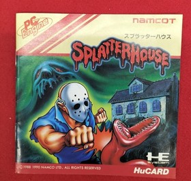 NAMCOT PC Engine HUCARD Splatter House Used