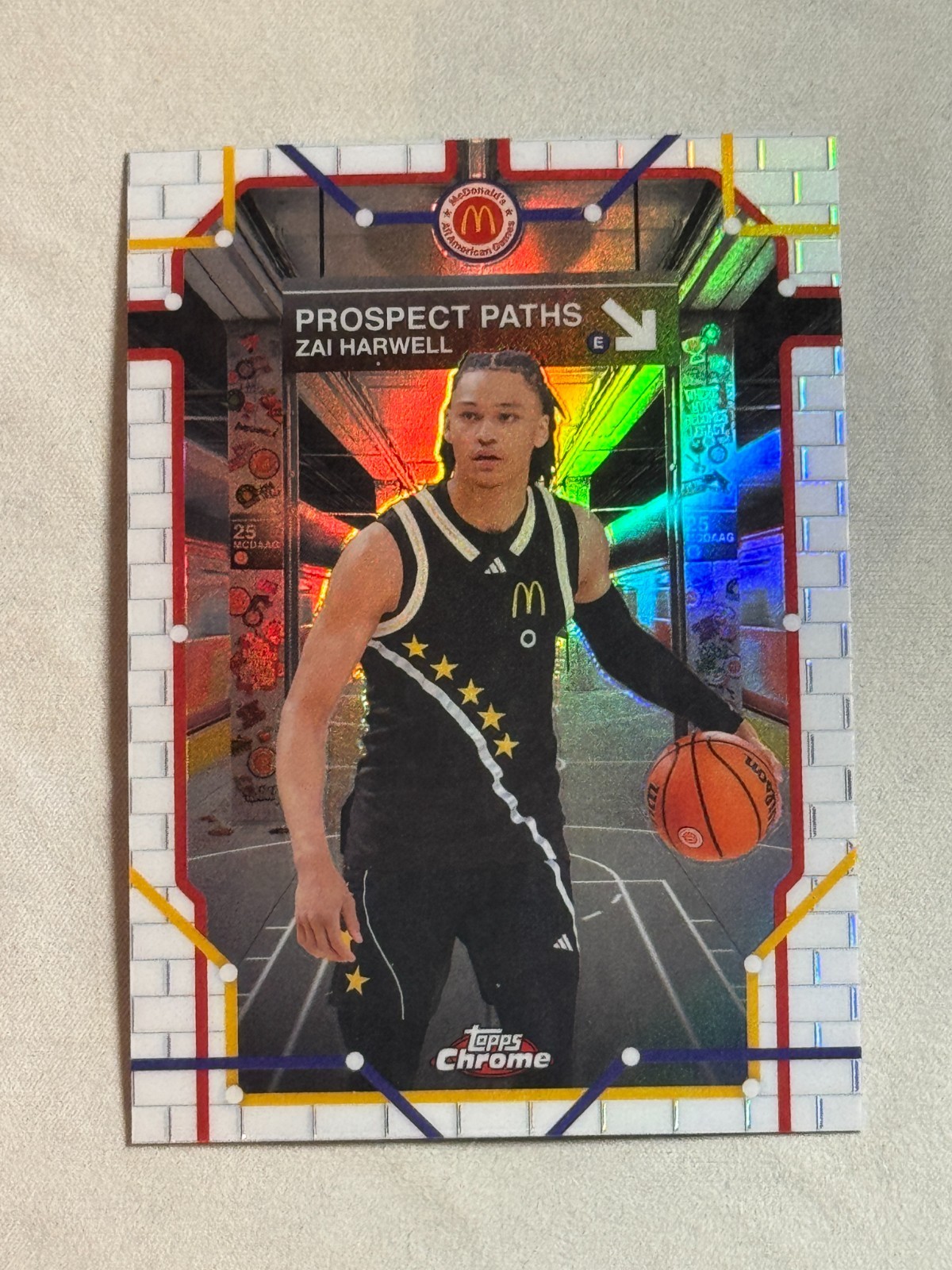 2025 Topps Chrome Mcdonald's Prospect Paths Refractor Zai Harwell #PP-5