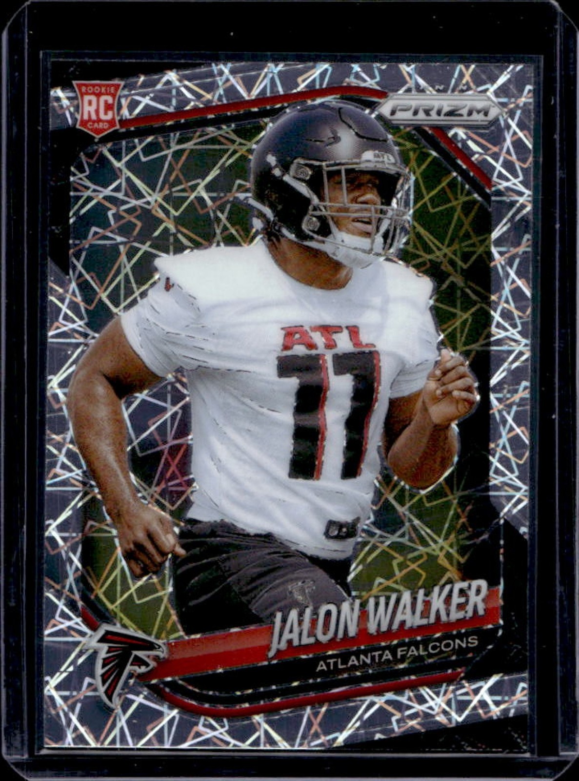 2025 Panini Prizm Jalon Walker RC Lazer Rookie #398 Falcons