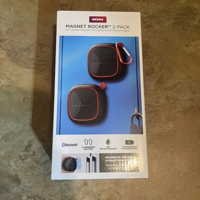 Magnet Rocker Portable Bluetooth Speaker Black, 2-Pack. Brand New