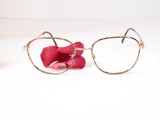 Vintage Luxottica 418 GoldElectroPlated Eyeglasses Frame made in Italy