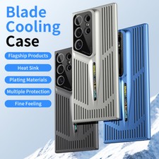 For Samsung GalaxyS22 S23 S24 S25 Ultra Case plated Breathable Heat Dissipation