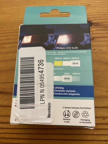 Philips 921WLED Ultinon LED White Light Bulb 921 - 2 PACK - Picture 3 of 5