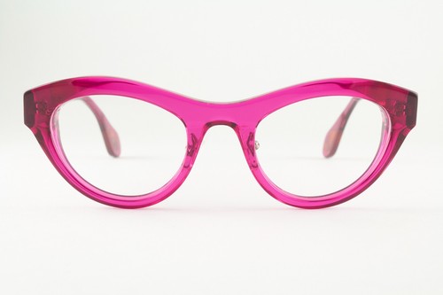 Seltene authentische Theo Mille+15 30 49 mm Magenta Katzenbrille Belgien