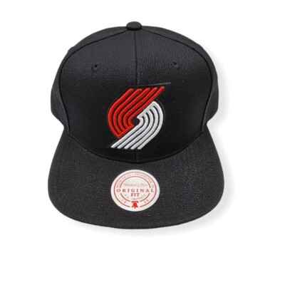 #ad Mitchell amp; Ness Portland Trail Blazers Team Ground 2.0 Black Adjustable Snapback $34.99