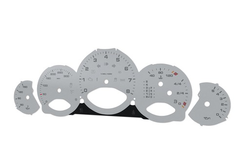 For Porsche Carrera 911, 997 Grey - Speedometer gauges from MPH to km/h Gauges - Picture 5 of 10