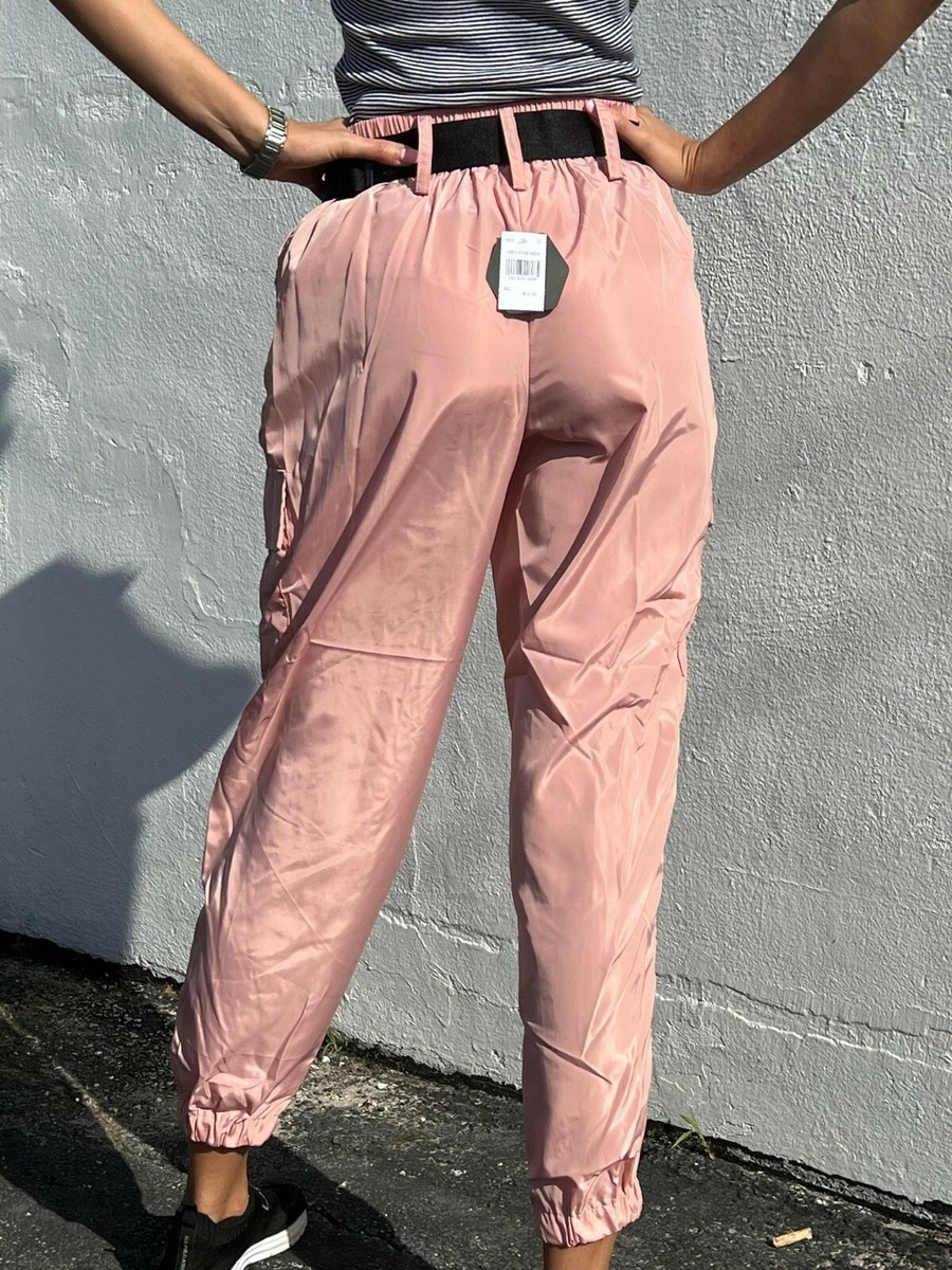 New Look - Sport Windbreaker Peach Pink Black Belt