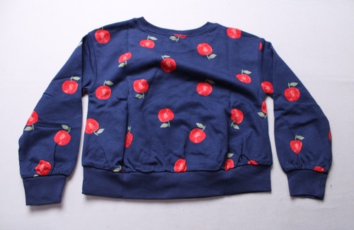 Carter's Toddler Girl's 2-Piece Apple Sweatshirt & Pant Set EJ2 Navy Size 5T NWT - Picture 4 of 8
