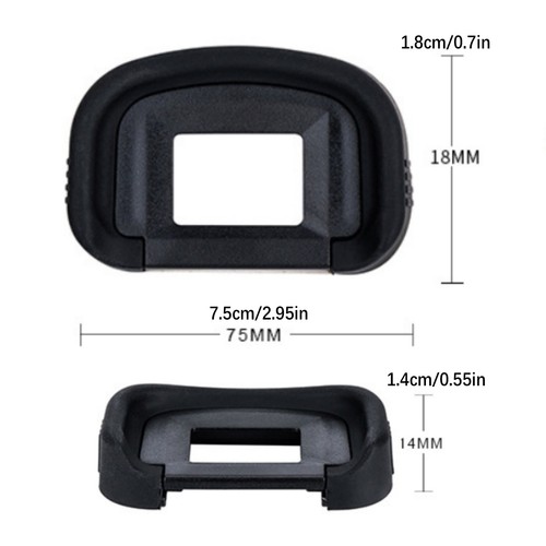Soft EG Silicone Eyecup Eyepiece Viewfinder for Canon EOS 5D Mark III Camera - Picture 7 of 8