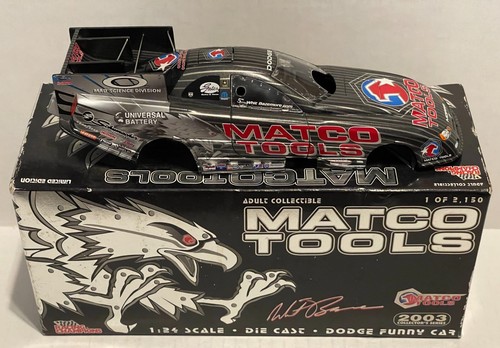 2003 WHIT BAZEMORE GRAY MATCO TOOLS DODGE STRATUS NHRA 1:24 FUNNY CAR HTF - Picture 4 of 9