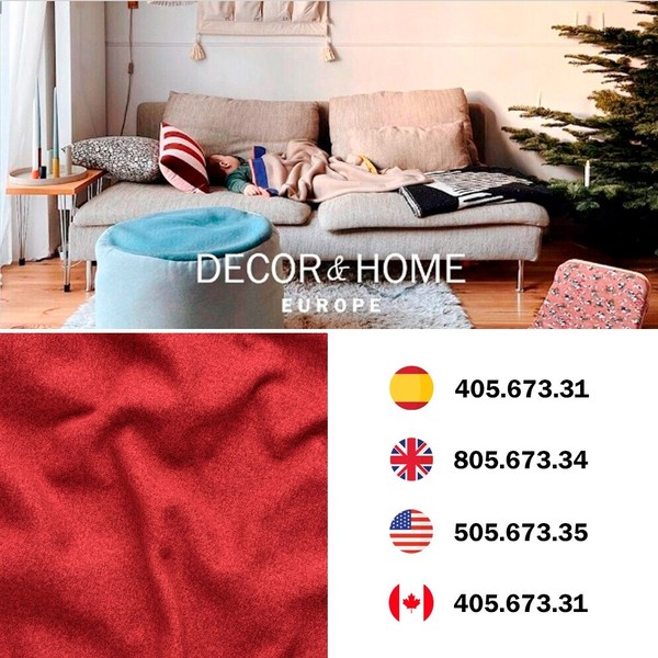 IKEA SÖDERHAMN Funda para sección sofá/ 3 plazas Tonerud rojo 505.673.35