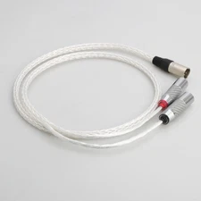 1 Piece Low-Loss HDPE XLR Cable 16 Transparent Conductor 6N Silver Plated Copper