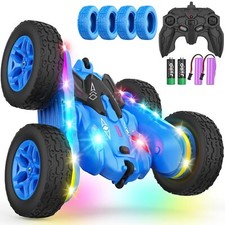 Remote Control Stunt Car with 360 Rotation Lights and 4WD for Boys and Girls
