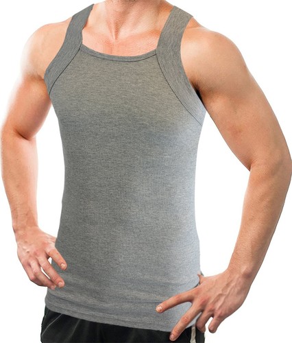 Canotta taglio quadrato G-unit (confezione da 1) | Muscle Rib colore basic A-Shirt | Uomo - Foto 12 di 26