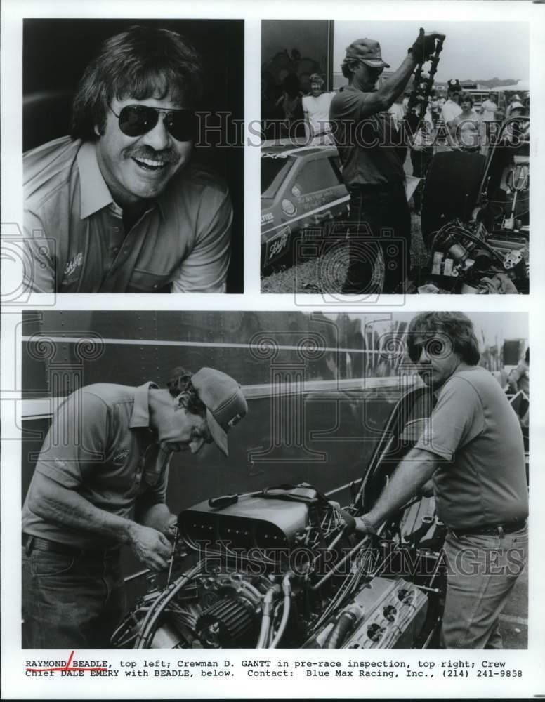 Press Photo Race Car Driver Raymond Beadle and Crew Chief Dale Emery - hps03976