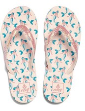 REEF Girls Kids Flip Flops Sandals Beach "STARGAZER PRINTS" Mermaid