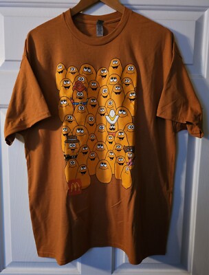 McDonald's McNugget Buddies Shirt Mens XL Brown Kerwin Frost Nuggets Fast Food