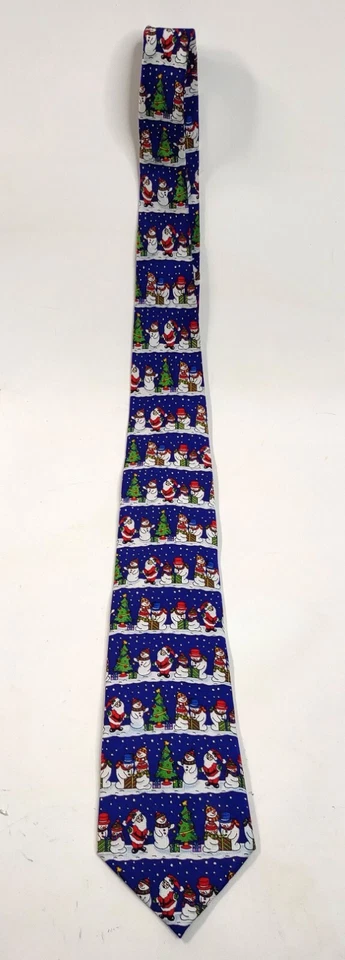 Corbata Navidad Papá Noel muñeco de nieve tiempo de vacaciones Foto 3 de 3