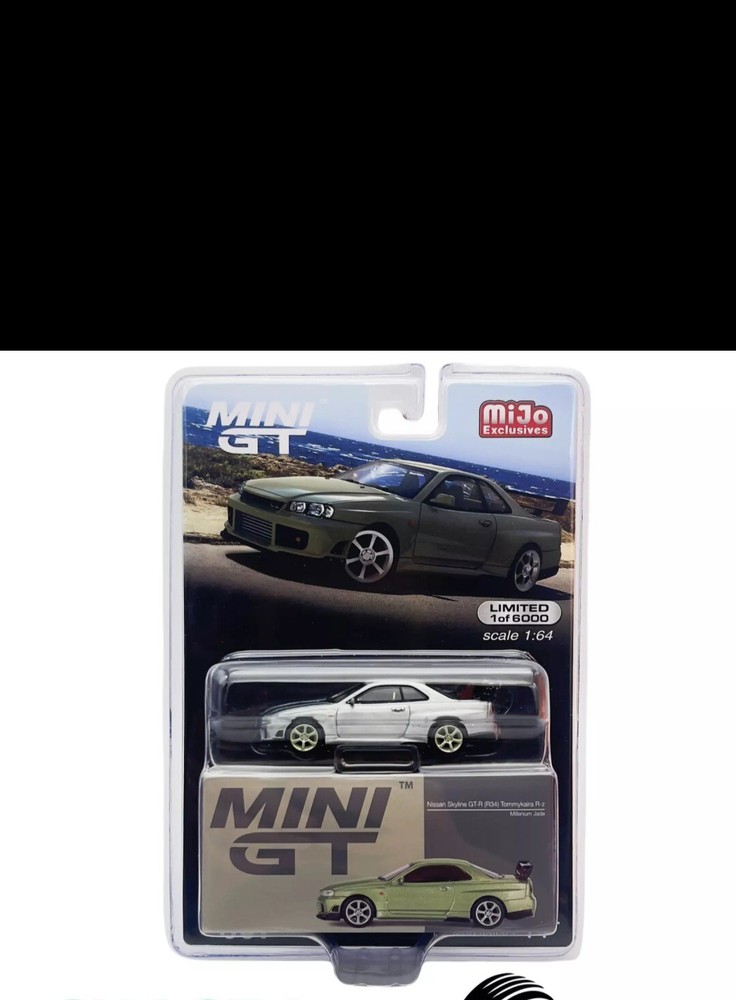 CHASE ! Mini GT 1:64 Nissan GT-R (R34) Tommykaira R-z Millenium Jade #697
