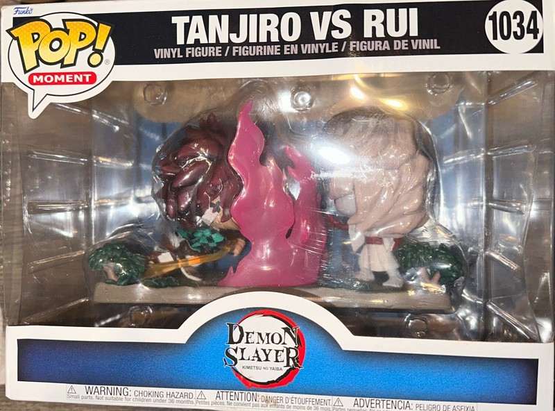 Funko Pop! Moments: Demon Slayer - Tanjiro vs. Rui Vinyl Figure New In Box