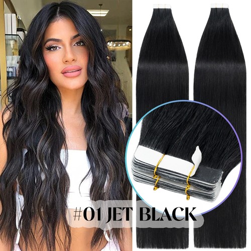 Cinta Balayage en Extensiones de Cabello Trama de Piel 100% Real Humano Remy Marrón Mezcla Rubio - Imagen 23 de 60