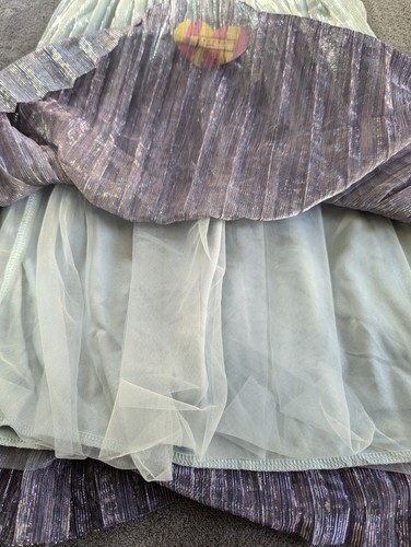 Hayden Girls Multicolor Metallic Striped Pull On Skirt Small Girls - Picture 6 of 7