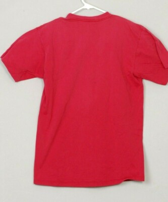 Vintage 1990's Jerzees 100% Combed Cotton RED T-Shirt Single