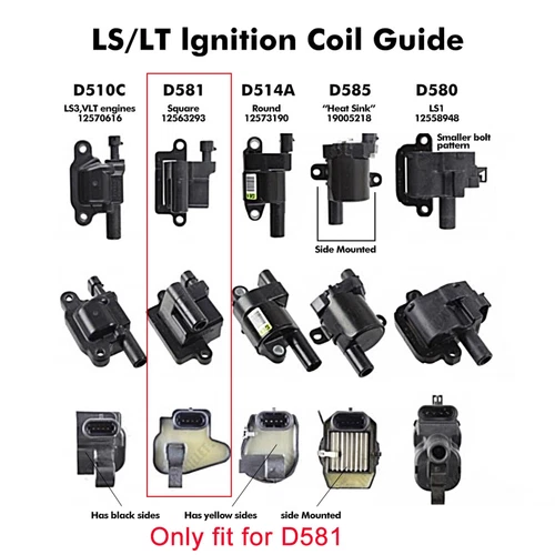 Billet Square Coils Valve Cover Mount Coil Brackets D581 12558693 For LS LS1 LS6 - Picture 5 of 15