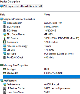 Nvidia Tesla P40 24GB GPU GDDR5 PCIE Graphics