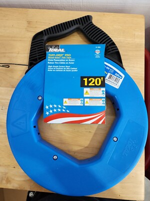 IDEAL 31-056 Tuff GRIP Pro Blued Steel Fish Tape 120ft x 1/8 in.
