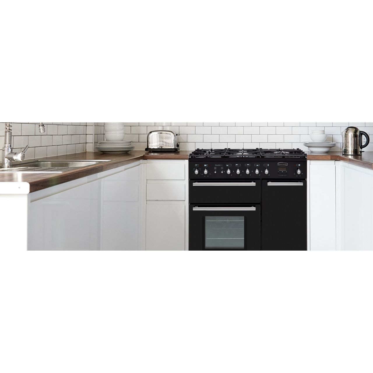 Rangemaster TOLP90DFFGB/C Toledo + 90cm Dual Fuel Range Cooker 5