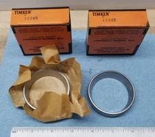 LOT OF 2 New In Box Timken 15245 Wheel Bearing Race - RWD (NOS)
