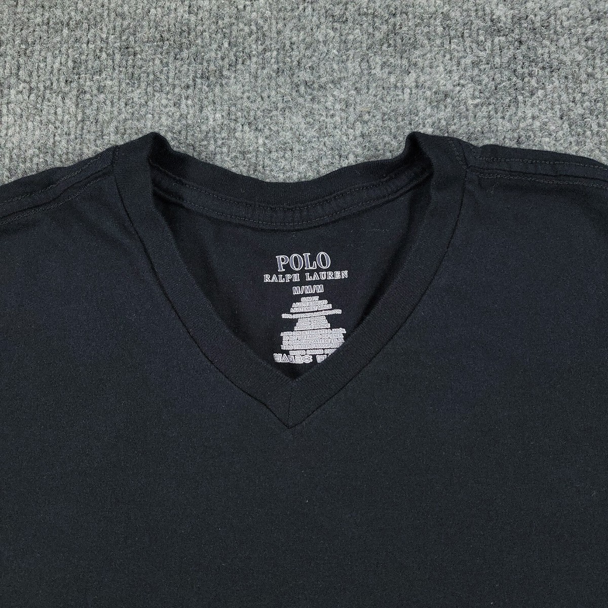 Polo Ralph Lauren Shirt Women's Medium Black Slim