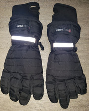 boys SWISS TECH black WINTER GLOVES size small/medium thick super condition