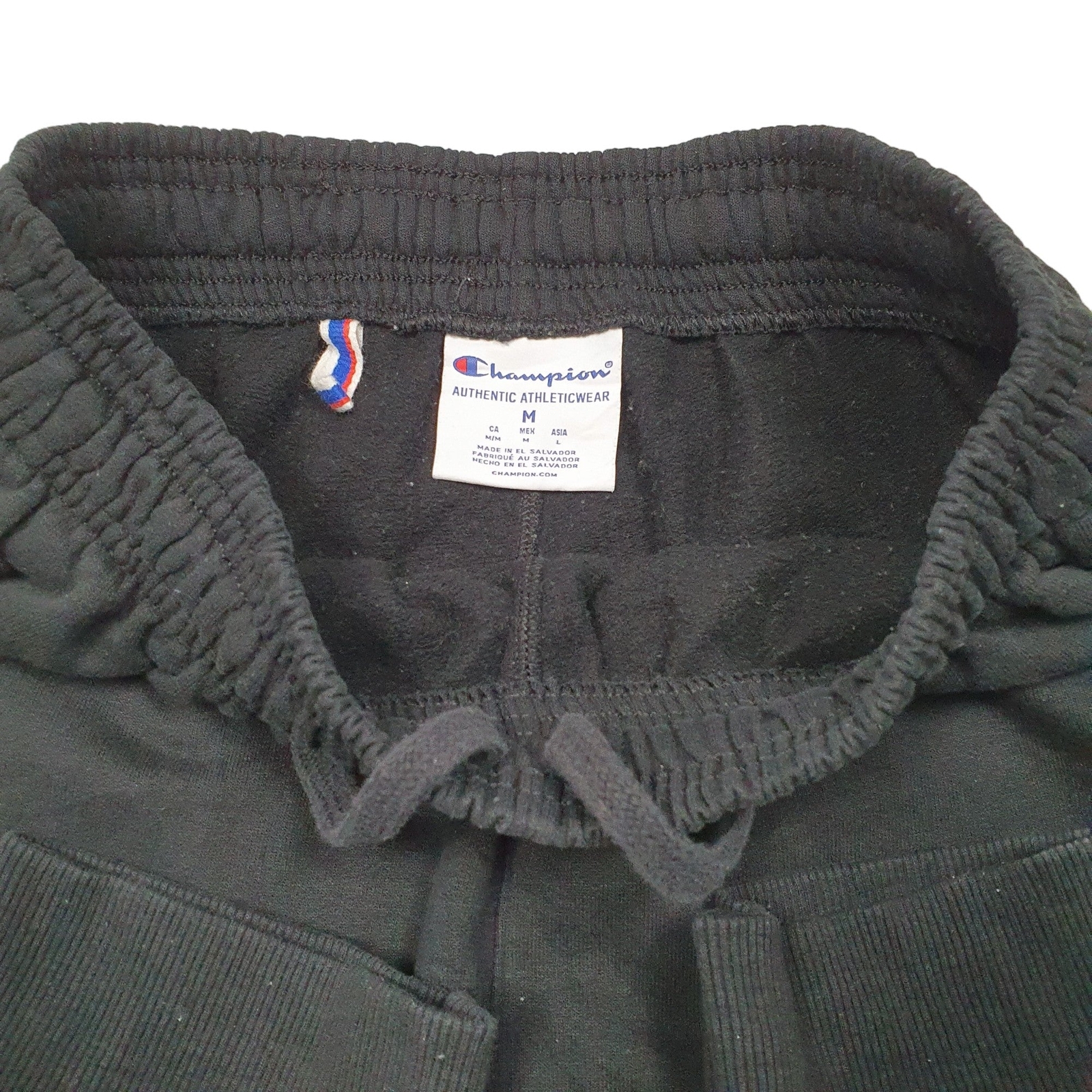 CHAMPION Jogger Trousers Cotton  &  Polyester Black Mens W28 L32 image 2