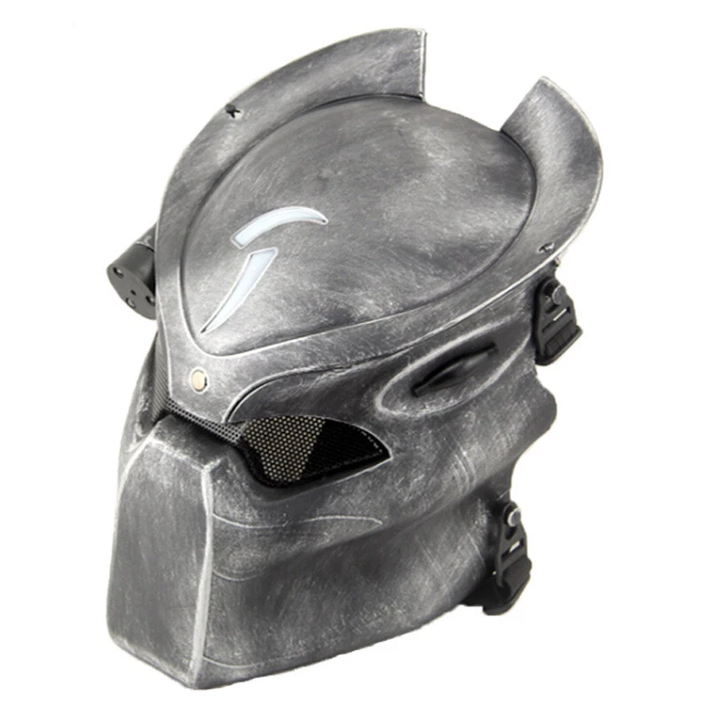 Alien vs Predator Cosplay Mask Halloween Party Costume Prop Full Mask With Light - Image 2 of 4