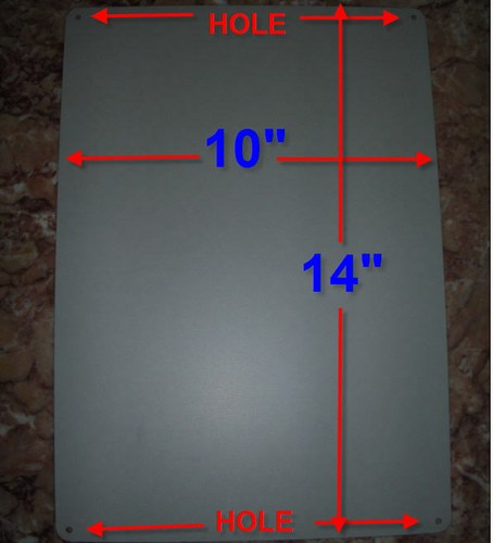 Hinweis: Dieser Bereich ist unter 24 Stunden Videoüberwachung Außen Blechschild 14" x 10 - Bild 3 von 4