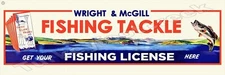 Wright & Mcgill Fishing Tackle Metal Sign 2 Sizes to Choose From