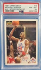 1991 Upper Deck Basketball Card - #48 Michael Jordan All-Star, PSA 8.5